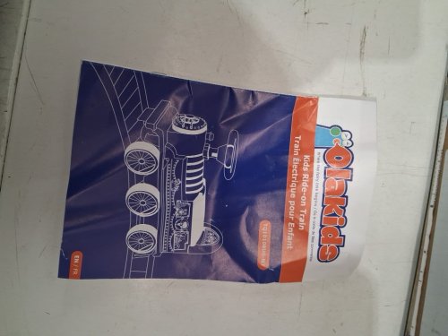 2-IN-1 Electric Kids Ride On Car Toy Train with Tracks - 6v - 20.3" - Blue (model: TQ10108US-NY) image 4