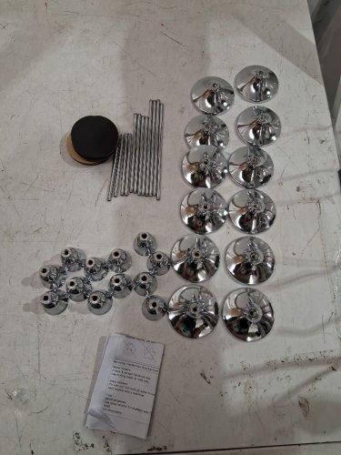 12pc Vintage style Metal Candlestick Holders - 4"/5"/6" - SILVER (model:tc-tch-mtag12p) image 3