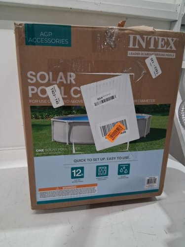 INTEX SOLAR COVER FOR ABOVE GROUND POOLS - 12FT - BLUE - (MODEL: 28012E) image 2