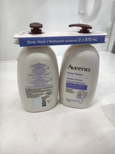 2 AVEENO STRESS RELIEF BODY WASH - lavender - 975ML each image 2