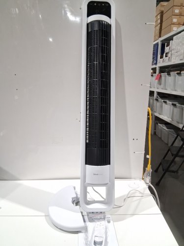 omnibreeze premium 38" Rotating tower fan with wifi CONTROL, 5-SPEEDS & REMOTE - white/BLACK (model: 5333021/dc2313r-g) image 3