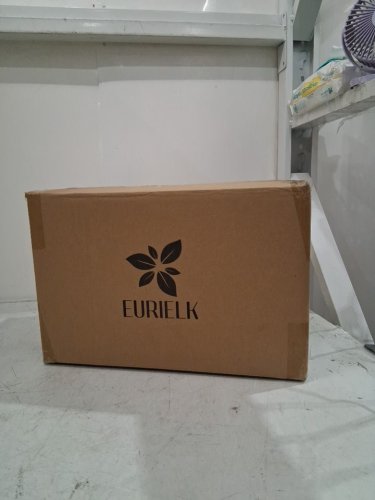 EURIELK Wooden Jewelry Box with Lock and Key - 11.5" x 7.5" x 7" - Brown/Gold image 4