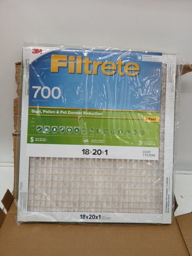2PK 3M Filtrete MERV 8 MPR 700 Dust, Pollen & Pet Dander Reduction Air Filters - 18" x 20" x1" - white (model: 704-2PK-DC) image 4