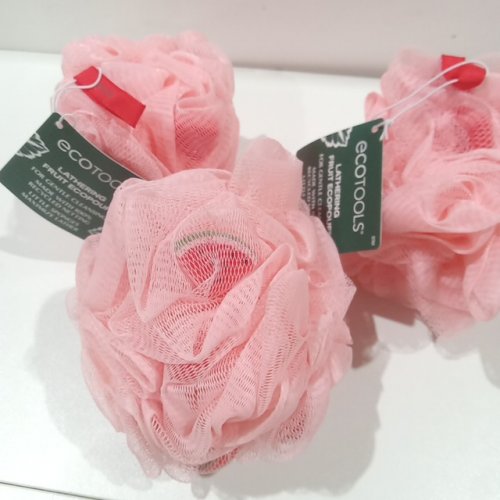 3 ECOTOOLS lathering fruit ecopouf for gentle cleansing - watermelon image 3