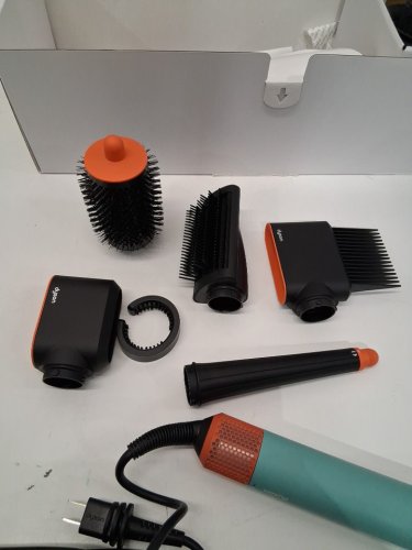 6PC DYSON AIRWRAP I.D CURLY + COILY MULTI STYLER AND HAIR DRYER WITH BLUETOOTH -CERAMIC PATINA/TOPAZ ( MODEL: HS08) image 4