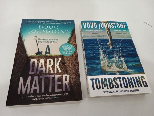 2 Assorted (Paperback) Crime Mystery Novels: Tombstoning & A Dark Matter by Doug Johnstone image 2