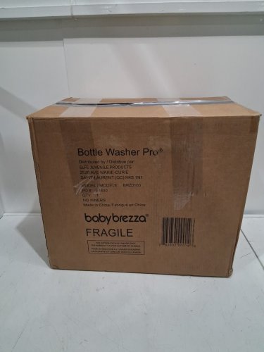 BabyBrezza Bottle Washer Pro 3-in-1 washer/sterilizer/dryer - holds 4 bottles - black/white (model: BRZ0103) image 2