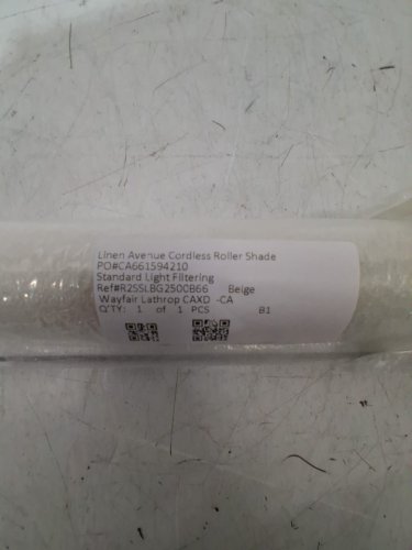 Linen Avenue Cordless Sierra Light Filtering Roller Shade - 25" x 66" - Beige (Model: R2SSLBG2500B66) image 4