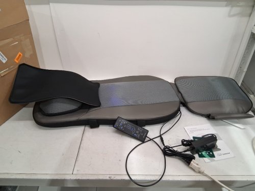 snailax shiatsu neck, shoulders & full back kneading shiatsu/rolling massager with heat - grey (model: sl-233) image 4
