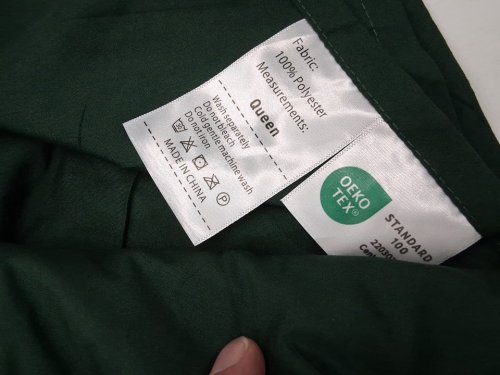 7PC Comforter Set with Sheets and pillow shams - Queen - Emerald Green image 4