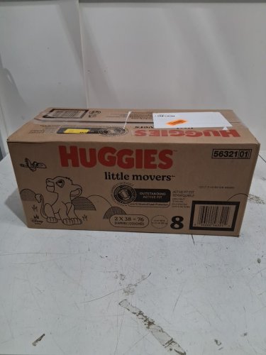 76pk huggies little movers diapers - size 8 - multicoloured / lion king image 2