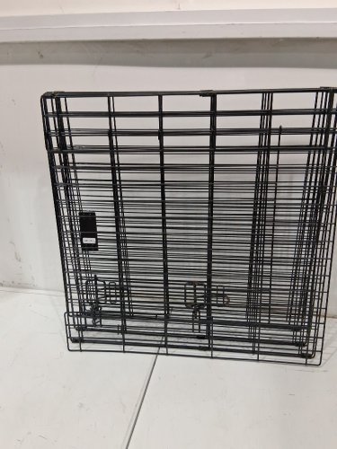 midwest homes for pets foldable metal exercise play pen with double latch door for dogs- 24"x24"-black (model: 550-24DR) image 3