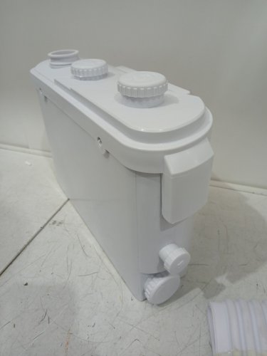 Macerator Sewerage Toilet Pump Waste Water Disposal Upflush Machine with 4 Water Inlets - 500W - 29GPM Flow - Input: AC110-120V 60HZ 0.7HP - 26FT Max - White (Model: FLO500-BE) image 7