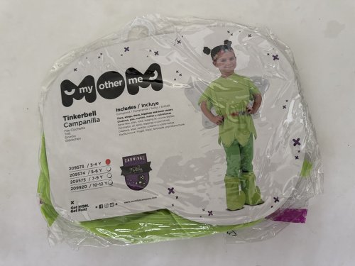 5PC TODDLER MY OTHER ME TINKERBELL COSTUME - 3-4T - GREEN image 2