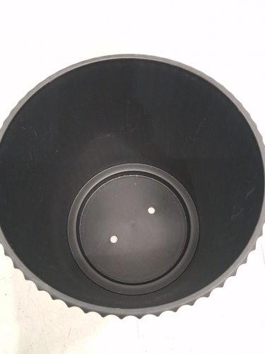 veradek demi series round planter - 16" - black (model: ‎DMV16B/1752204) image 3