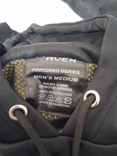 men's raven armored pullover hoodie - medium - black (Style : rvo1-lor-mom00-blk) image 3