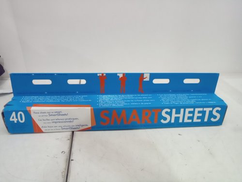 smartsheets self adhesive dry erase presentation sheets - 23.5"x31.5" - 40 sheets - white image 2
