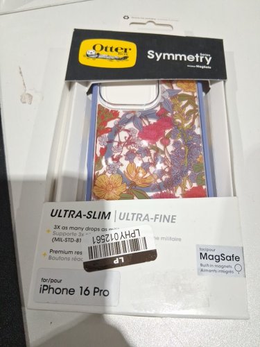 OtterBox Symmetry Series iPhone 16 Pro Clear Case FOR MAGSAFE - Floral Purple image 2