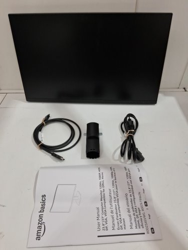 amazon basics Monitor with Built-in Speakers FHD 1080P - Max 120Hz  -24" - black (model: 24e40-na) image 6