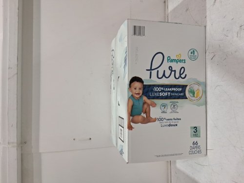 66PK Pampers Pure 100% leakproof Protection Disposable Baby Diapers - Size 3 image 2