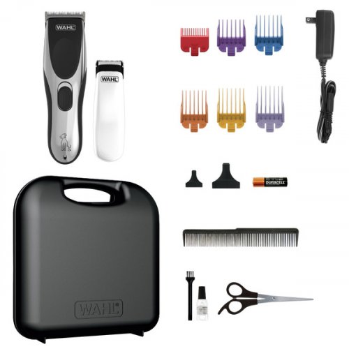 Wahl Deluxe Rechargeable Pet Clipper Kit - silver/black/white (model: 3878787) image 2