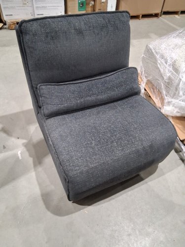 Upholstered Recliner Lounge Chair with Lumbar Cushion - 34" x 32" - grey image 2