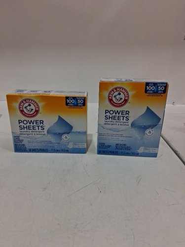2  (50PK) ARM & HAMMER Laundry Detergent Power Sheets - FRESH LINEN - 100 TOTAL (MODEL: 2001879) image 2
