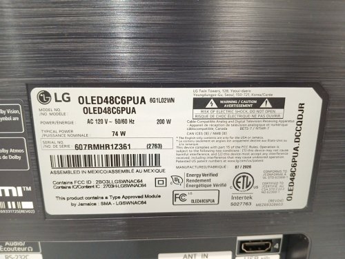 LG C6 OLED evo AI 4K Smart TV Television - 48" (Model: OLED48C6PUA) image 21
