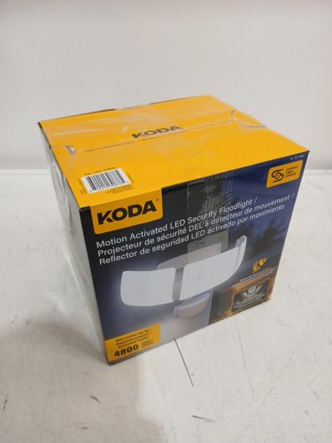 KODA MOTION-ACTIVATED LED SECURITY FLOOD LIGHT - 4800LM - WHITE (MODEL: 1938035/LM030878) image 4