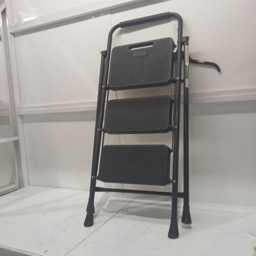 SPIEEK 3 Step Ladder Folding Ladder - 45.1" - Black (model: 3s) image 3