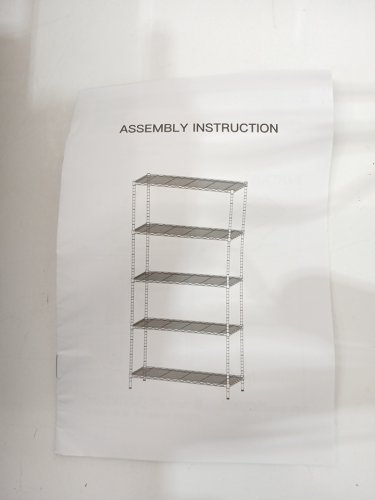 5-tier metal wire rack storage shelf - 72" - black (model: RMBt5ll90) image 6