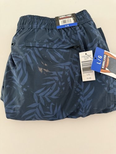 Men's Kirkland Signature Swim Shorts - Large - blue (Style: 7771052) image 2