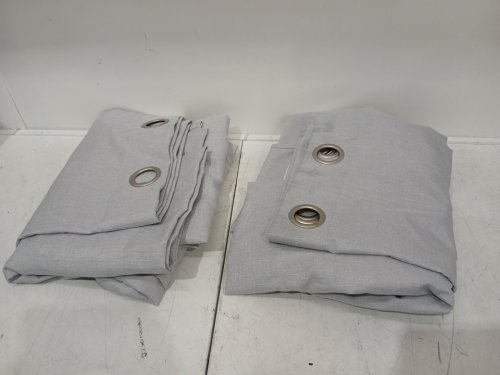 (2 Panels) ecologee total blackout grommet top window curtains - 52" x 90" each - Charcoal /light grey(Model: 9395105) image 3