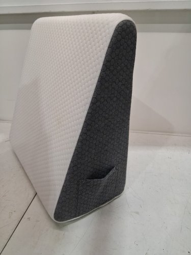 NORDJAGER MEMORY FOAM WEDGE PILLOW with pockets - 10" raise -white/grey (model: WP) image 3