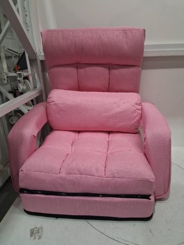 floor gaming chair with 6 adjustable positions - pink (model: a-ffc001cha) image 3