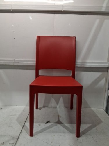 ARETA plastic stacking dining chair - 35" x 17" - red - (model:1011751) image 3
