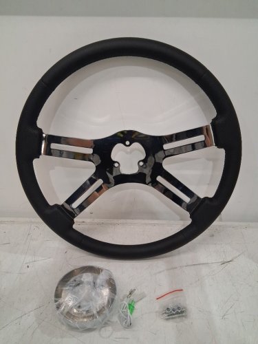 rastp Truck Steering Wheel - 18" - fits most trucks - black image 4