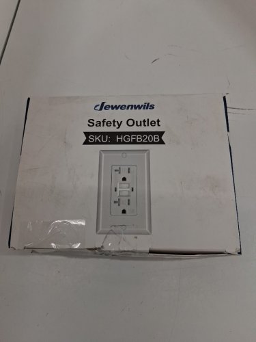 2PK DEWENWILS SELF TEST LED INDICATOR WALL OUTLET & WALL PLATE - 20amp - WHITE - (MODEL:HGFB20B) image 4