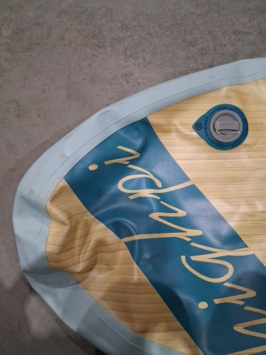 HIGHPI INFLATABLE STAND UP PADDLE BOARD WITH SUP ACCESSORIES AND WATERPROOF BAG 11FT '' x 33" x 6" - SKYBLUE WOOD image 10