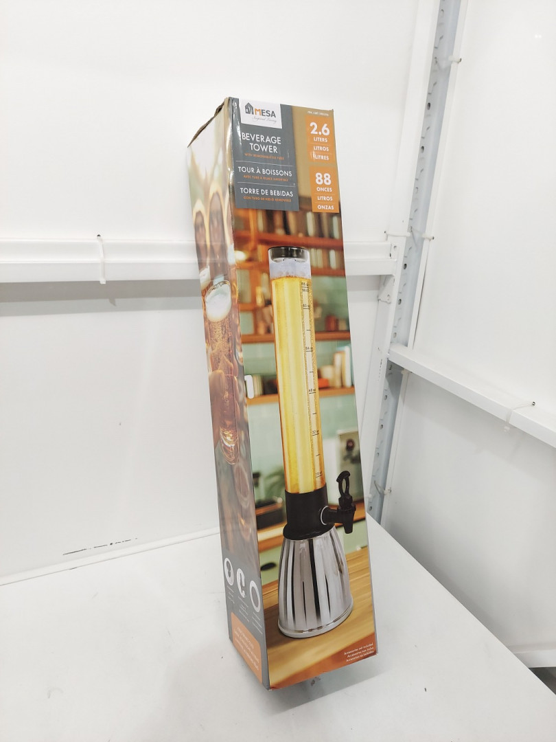 Mesa inspired living Beverage Tower with removable ice tube - 2.6L - CLEAR (MODEL: 1981256) image 2