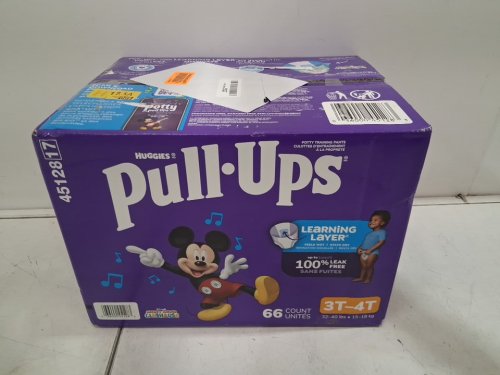 66pk HUGGIES PULL-UPS DISPOSABLE TRAINING PANTS - SIZE 3T-4T - DISNEY MICKEY MOUSE image 2