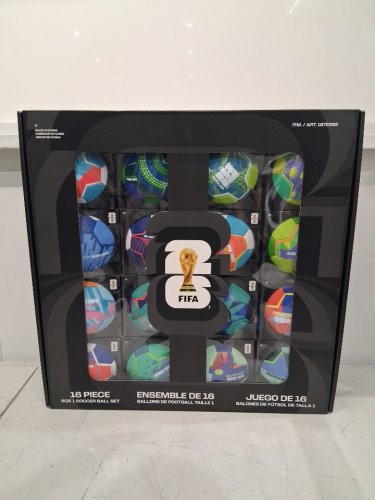 16pc fifa world cup 2026 host cities soccer ball set in display box - size 1(mini) - assorted (model: 1872202) image 2