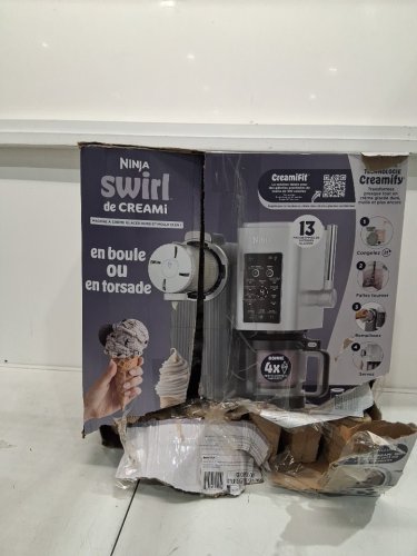 Ninja Creami Swirl 13-in-1 soft serve Ice Cream and Frozen Treat machine - black/grey/silver (model: NC701C) image 2
