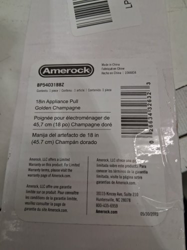 amerock Appoint durable zinc Appliance/cabinet drawer Pull - 18" - Golden Champagne (model: BP54031BBZ) image 5
