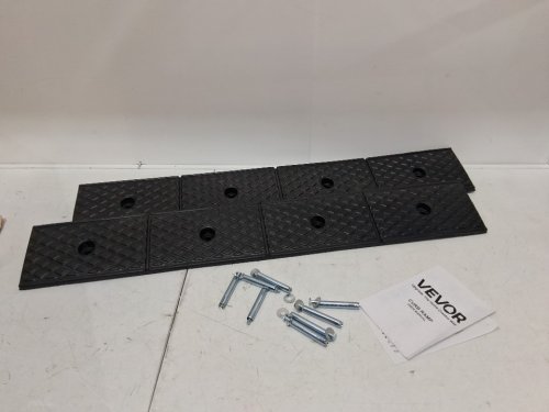 2pk vevor rubber curb ramp - 43" x 33" - 2" rise - black (model: 38659lg3) image 3