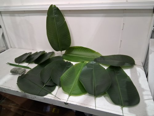 Realistic artificial birds of paradise tree with planter - 6ft - white/green image 3