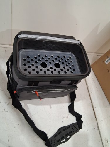 titan by arctic zone 16 can zipper-less soft cooler with hardbody -  shark grey - 16 can image 2