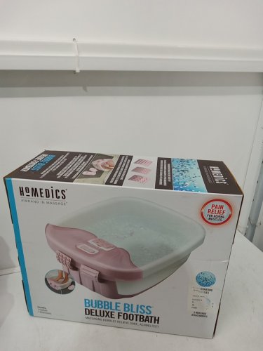 HoMedics Bubble Bliss Deluxe Heated Footbath with 3 attachments - Pink (Model: FB-52J) image 3