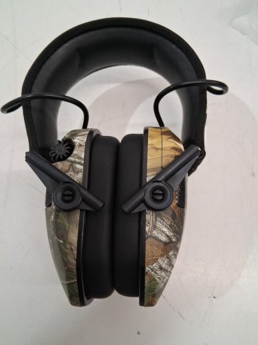 Walker's Slim Quad Electronic Muffs - Battery Operated - RealTree Camo (Model: GWP-RSEQM-CMO) image 2