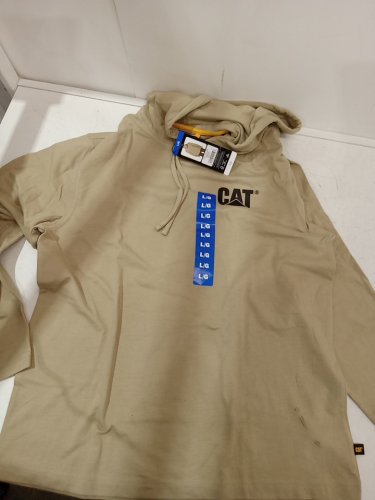 Men's CAT pull over long sleeve sweater - large - tan (STYLE: 1980202) image 2